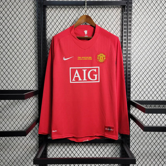 Man United 07/08 Long Sleeve Home Kit