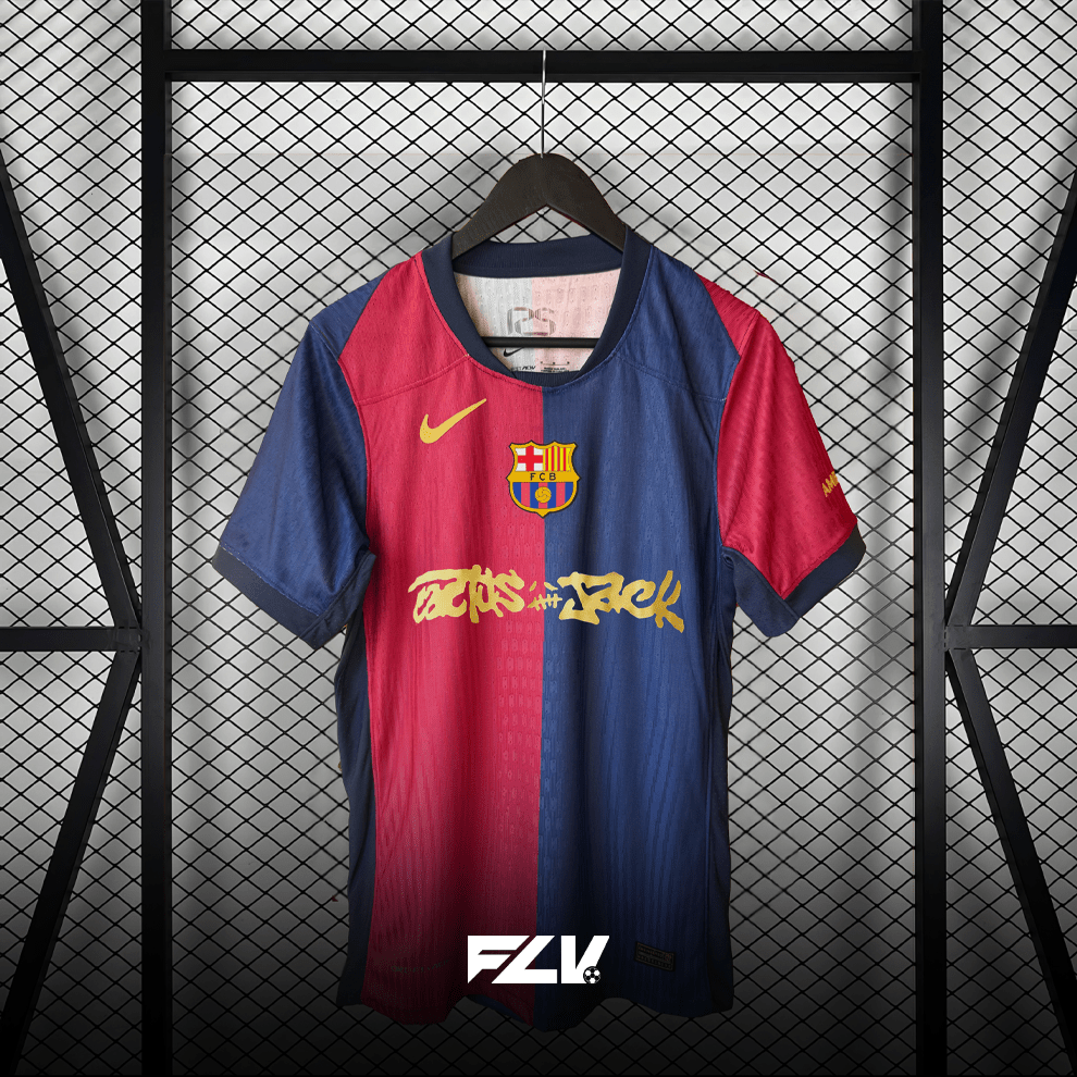 Barcelona × Travis Scott 2024 Home Special Shirt