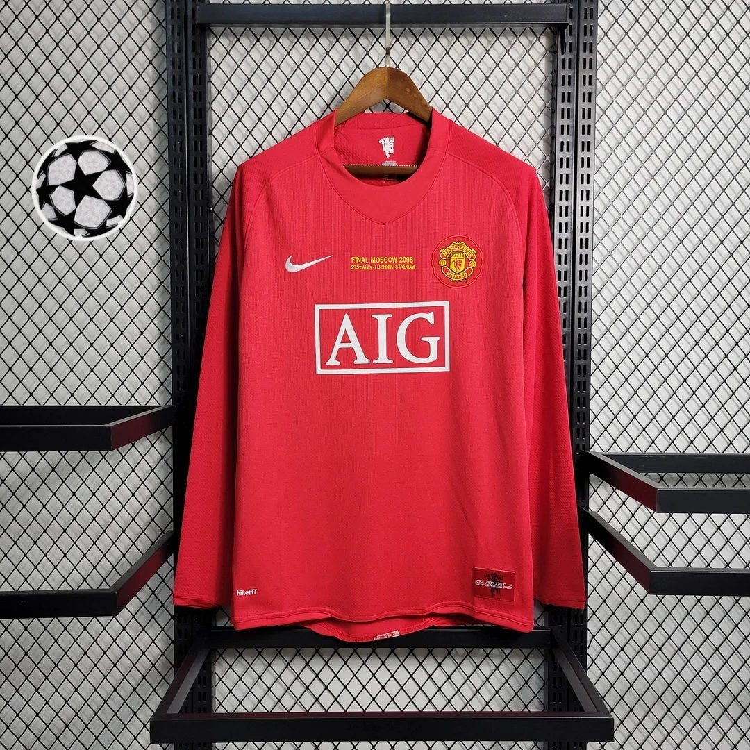 Man United 2007 L/S UCL Home Shirt
