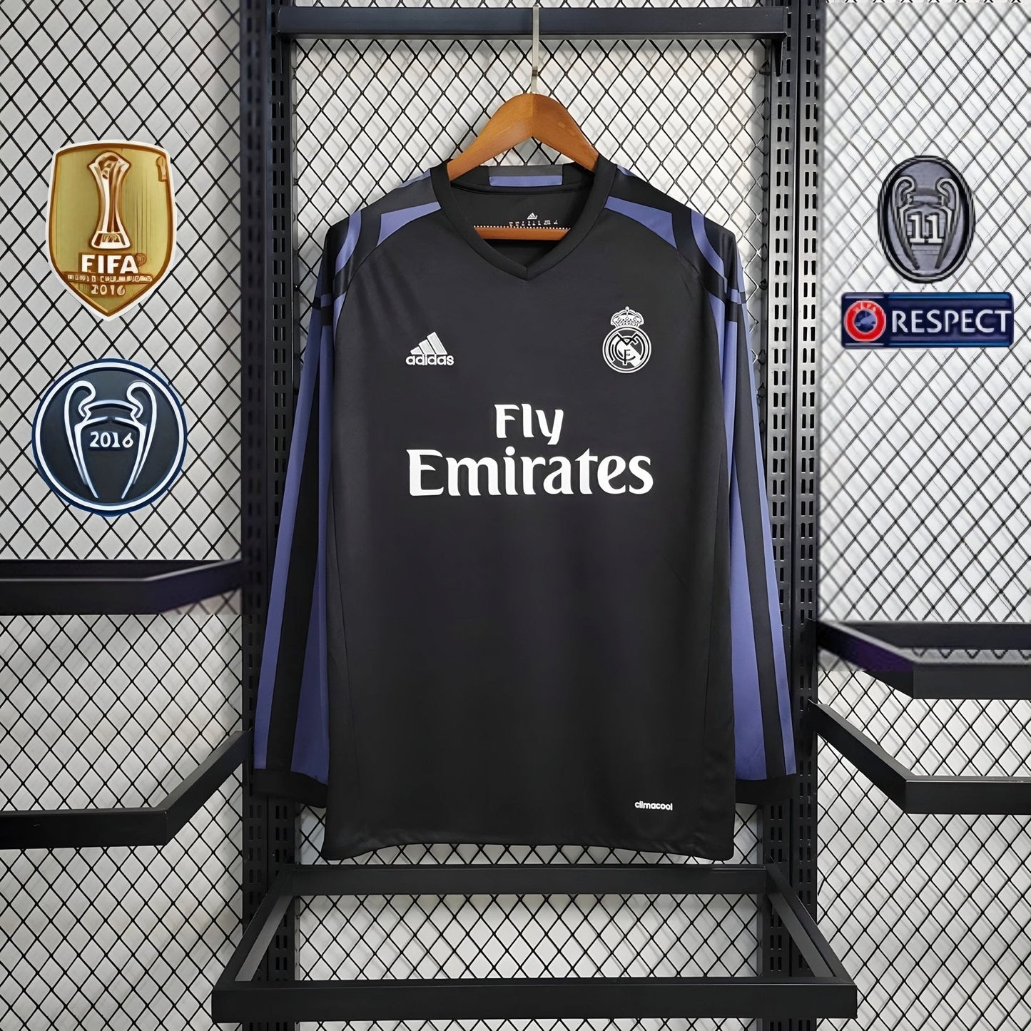 Real Madrid 2016 L/S Third Shirt