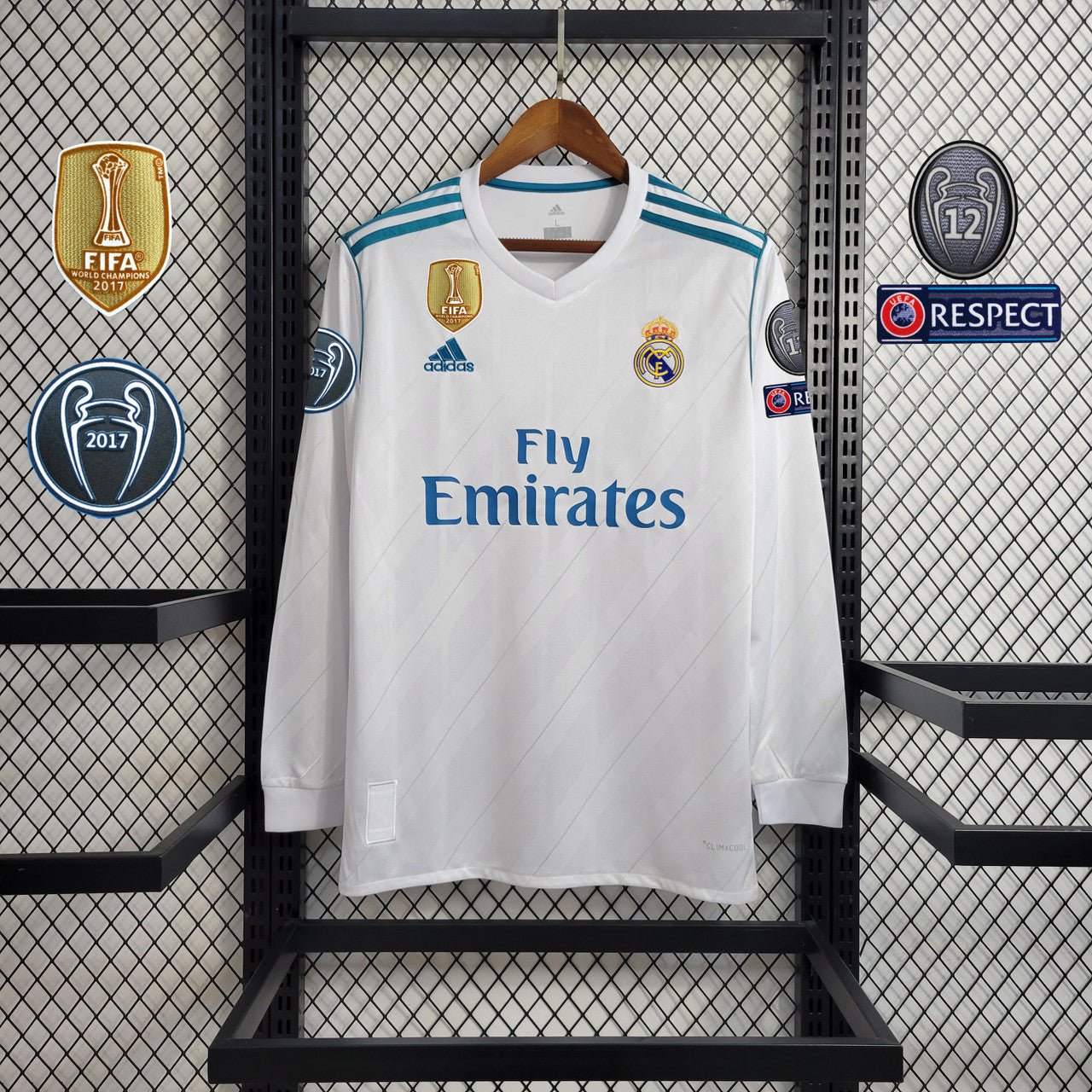 Real Madrid 2017 L/S Home Shirt