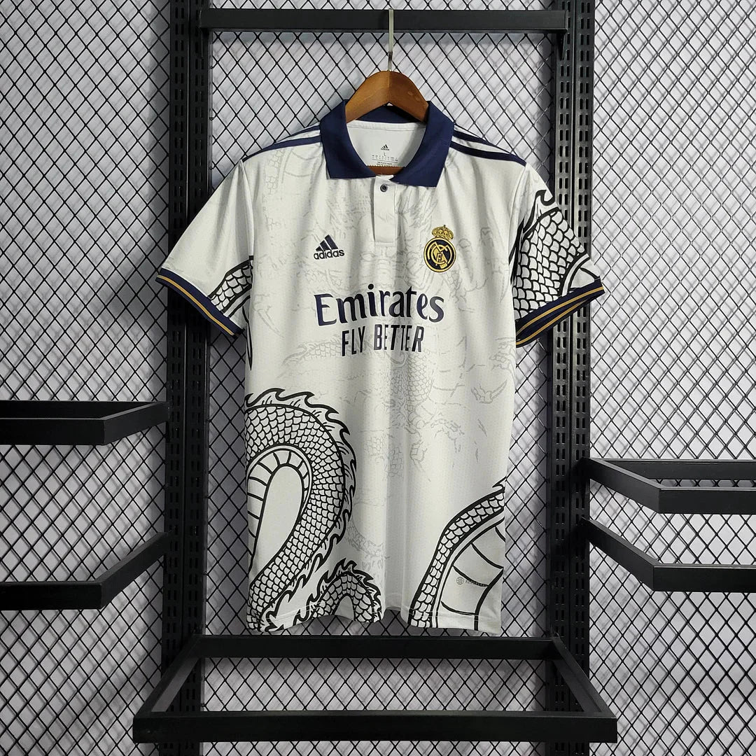Real Madrid 2024 White Dragon Special Shirt