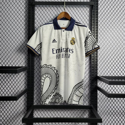 Real Madrid 2024 White Dragon Special Shirt