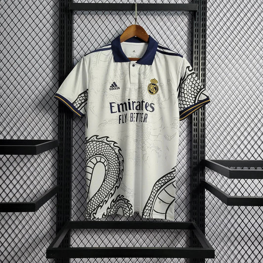 Real Madrid 2024 White Dragon Special Shirt