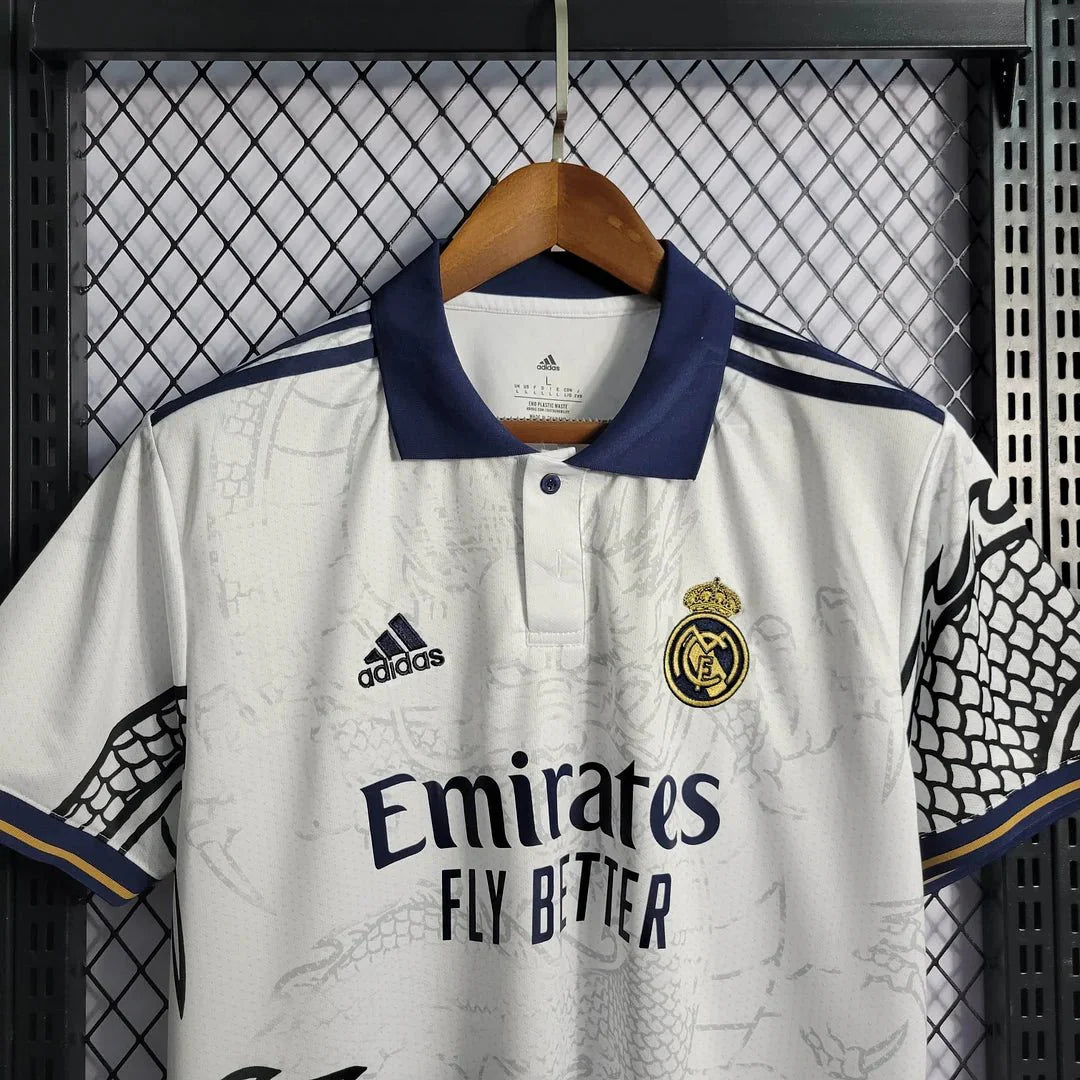 Real Madrid 2024 White Dragon Special Shirt