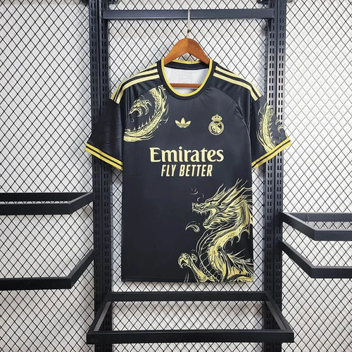 Real Madrid 2025 Gold Dragon Special Shirt