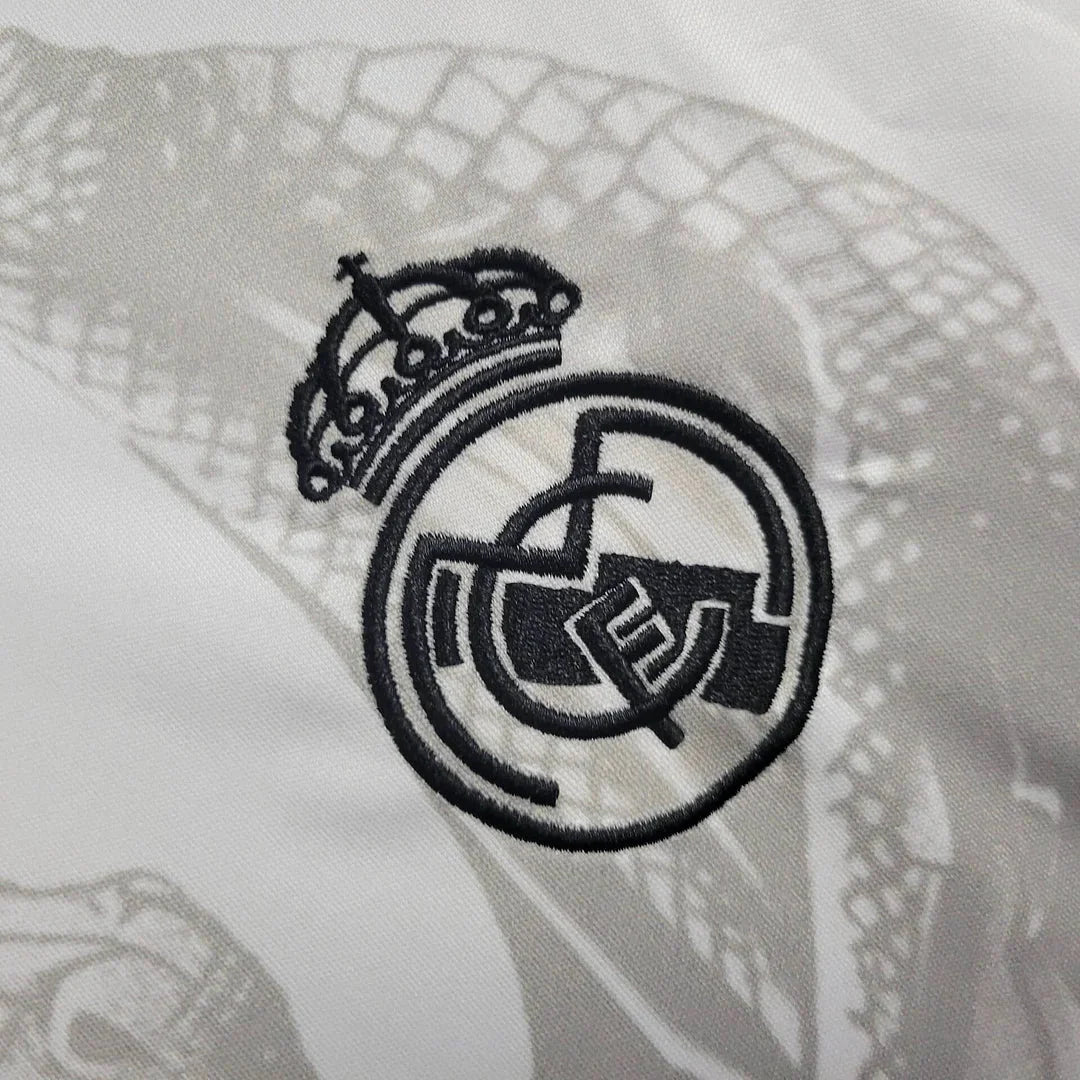 Real Madrid 2025 White Dragon Special Shirt